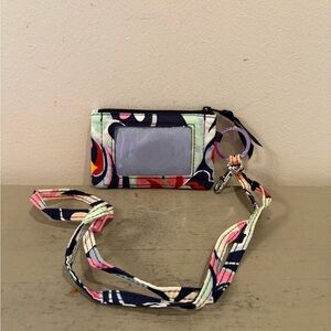 Vera Bradley Floral Lanyard Keychain ID Holder